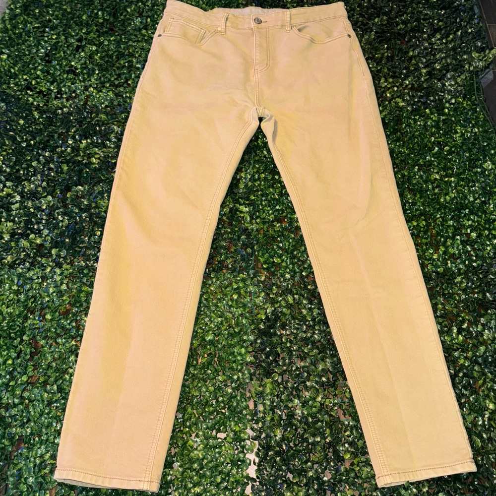 Mens Vintage Black straight stretch fit pants